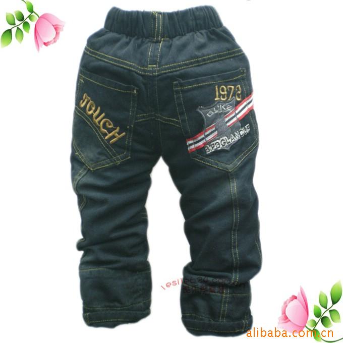 儿童牛仔裤原单批发 童装韩版牛仔裤 外贸加厚